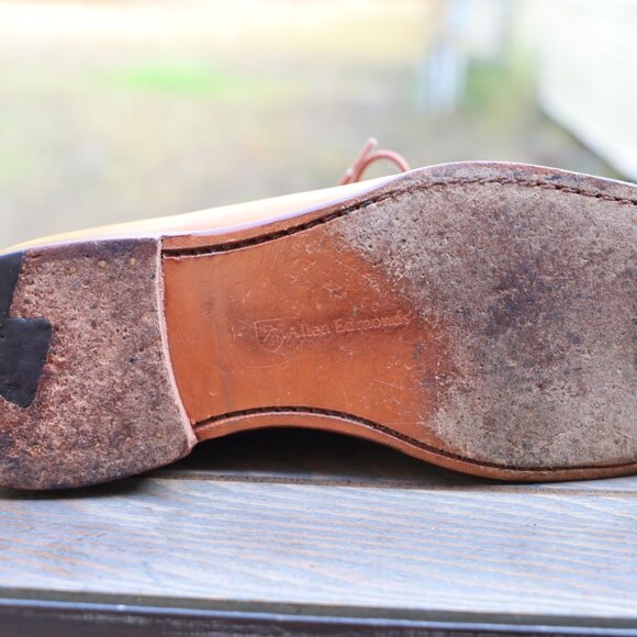 Allen Edmonds MacKenzie 10-D Tan Wholecut Mens Dress Shoes - Picture 10 of 13